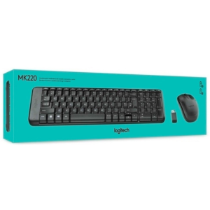 Teclado + mouse Logitech MK220 Inalámbrico